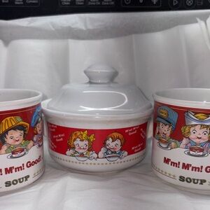 Vintage Campbell Soup Mug Set